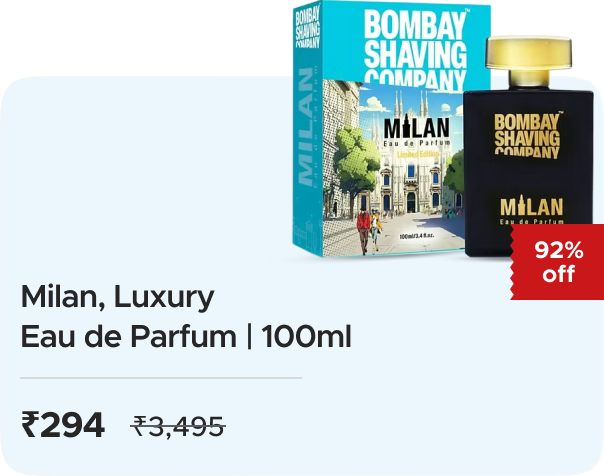Bombay Shaving Company: Buy Milan, 100ml Luxury Eau de Parfum worth Rs. 3495 at Just Rs. 294